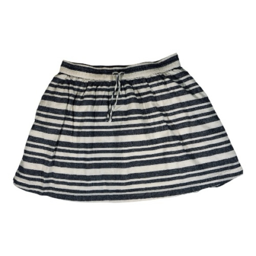 Gap Striped Mini Skirt linen blend Size M boatcore cruise travelcore coastalchic